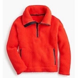 J. Crew Polartec Fleece Half Zip Pullover in Bright Cerise Size XL